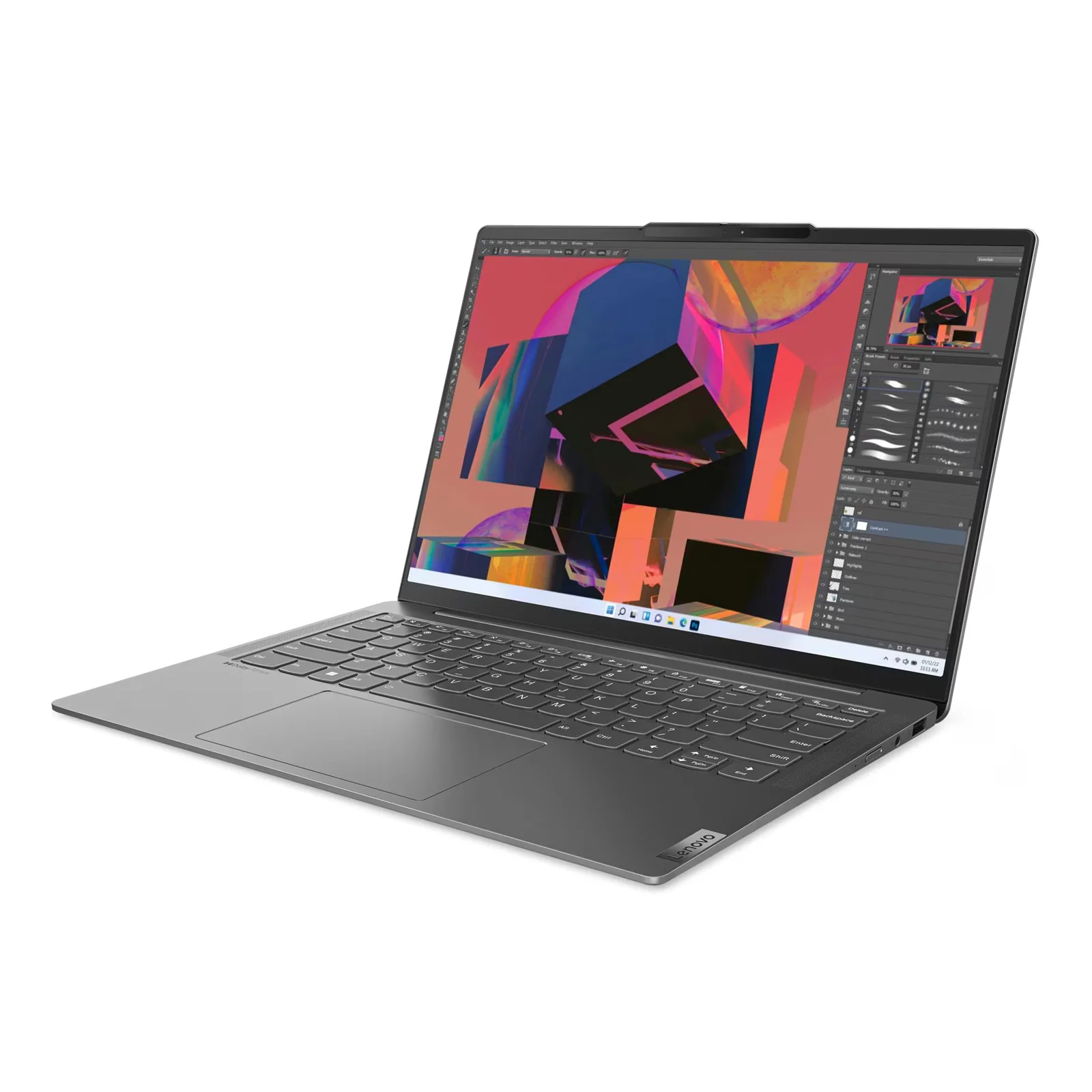 Yoga Slim 6 14" OLED Laptop i7-13700H 16GB 1TB W11H Grey (Refurbished) - Image 7